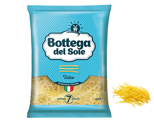Макароны. Bottega del Sole (Боттега) ВЕРМИШЕЛЬ 400г   яр010
