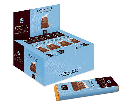 Шоколад Батончик Ozera молочный шоколад 42г/20шт ПШ506 для детских подарков