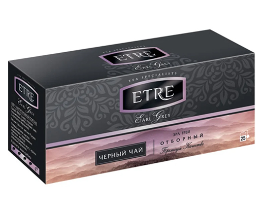 Чай черный "ETRE" Earl Grey (Эрл Грей) с бергамотом 25пак   ТВ774