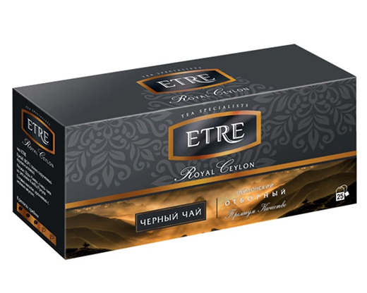 Чай черный "ETRE" Royal Ceylon (Роял Цейлон) цейлонский отборный 25пак   ТВ772