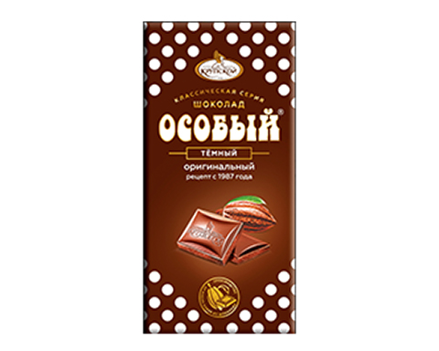 Шоколад "Особый" темный 90г (ф-ка Крупской)