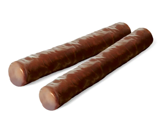 Трубочки вафельные с шоколадно-ореховым вкусом (в глазури)  КВ138