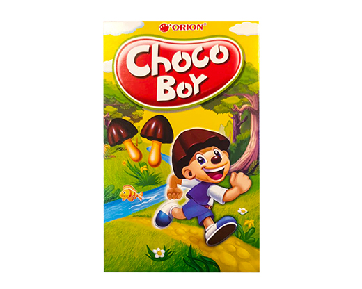 Печенье Чоко Бой (Choco Boy) грибочки с шоколадной шляпкой 45г 