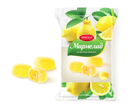 Мармелад Азов.кф "Лимон" 300г (желейный)