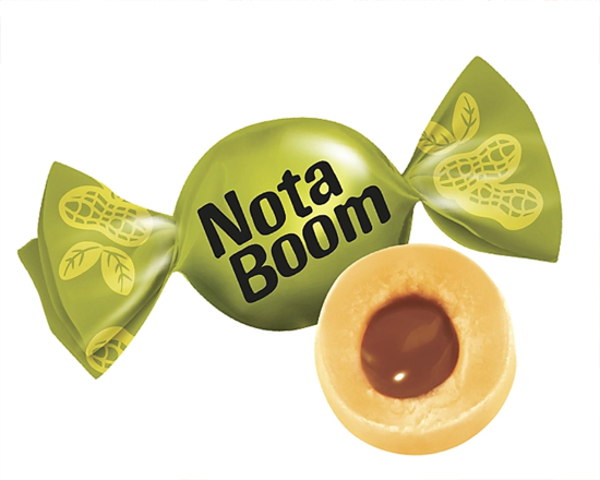 Ирис жевательный НОТА Бум (NotaBoom) с арахисовым кремом 500г кнк175