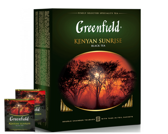 Чай Гринфилд черный Кениан Санрайз (Kenyan Sunrise) 100пак.