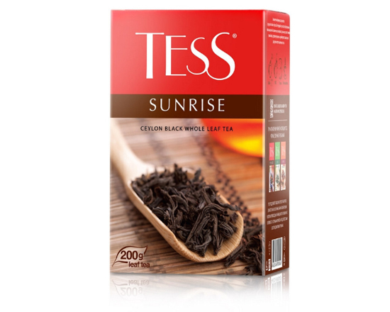 Чай TESS Sunrise (ТЕСС Санрайз) листовой Черный цейлонский 200г