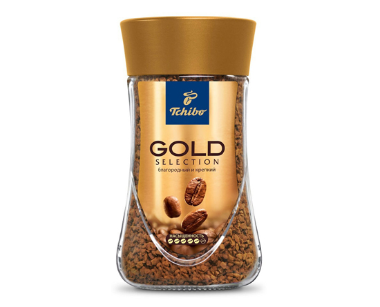 Кофе растворимый Tchibo Gold Selection (Чибо Селекшн) 95г стекло