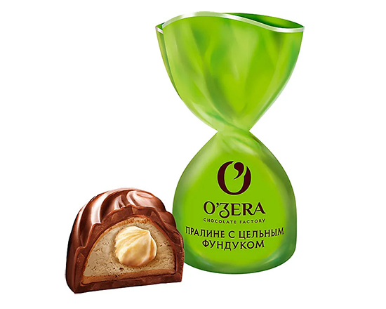 Конфеты шоколадные "OZera" с цельным фундуком 1кг ук753