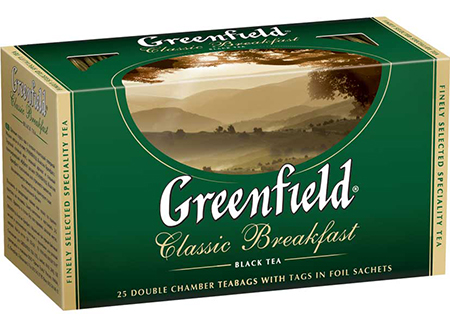 Чай Гринфилд черный Брекфаст 2гр/25 пак.