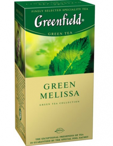 Чай Гринфилд зеленый Грин Мелисса 1,5гр/25 пак.