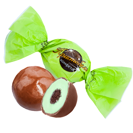 Конфеты шоколадные Кристабель фисташковый крем и рис.шарик 2 