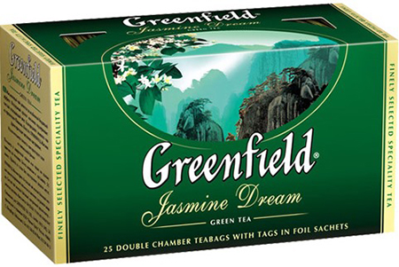 Чай Гринфилд зеленый Жасмин Дрим 25 пак