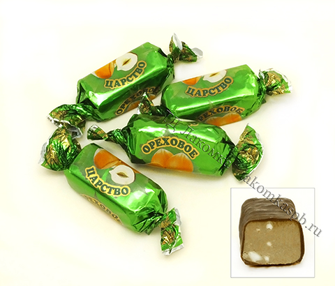 Конфеты шоколадные Ореховое Царство 1 Невск.конд