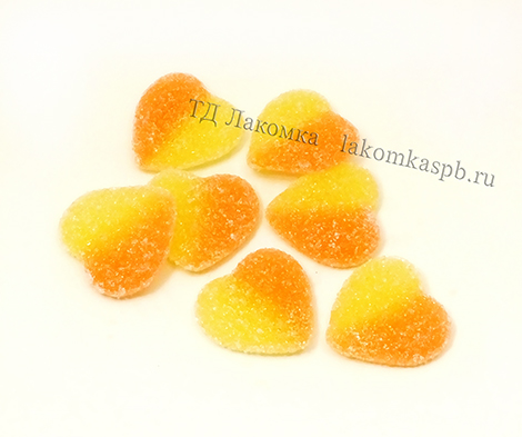 Жевательный мармелад Сердечки (вкус манго)   ПМ104/ПМ405