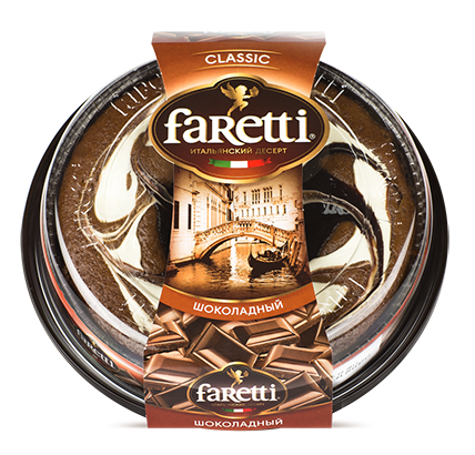 Торт Фаретти бисквитный шоколадный 400г