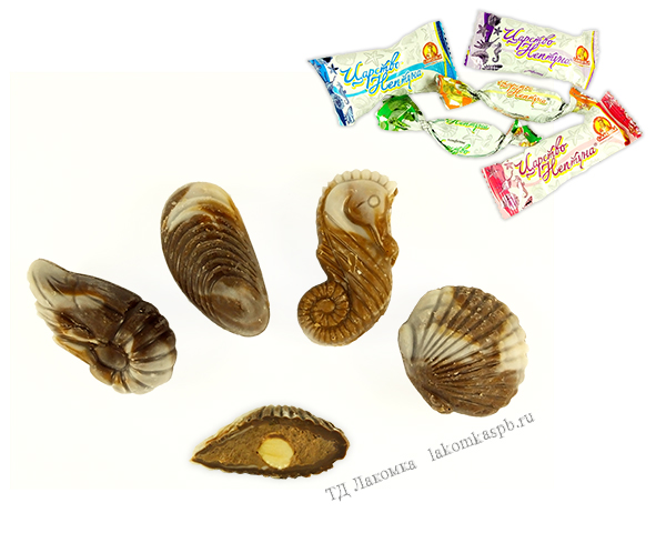 Конфеты шоколадные Царство Нептуна 1. КО "Славянка" (для детский подарков)