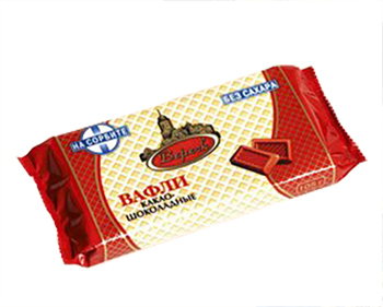 Диетпродукт Вафли Какао-шоколадные на сорбите 105гр (фасов)