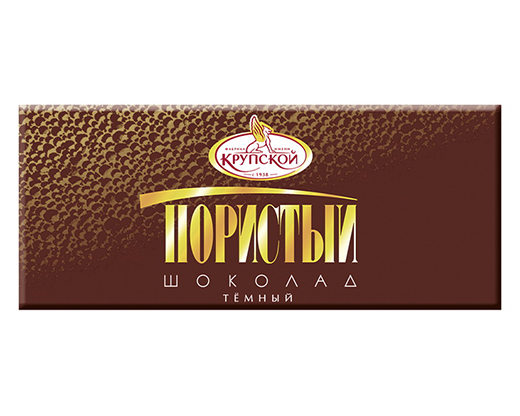 Шоколад Пористый темный шоколад 80гр ф-ка Крупской 