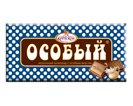 Шоколад Молочный Особый 90гр ф-ка Крупской (синий)