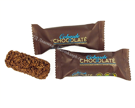 Конфеты мультизлаковые CO BARRE de CHOCOLAT темная глазурь (Кобарре) 2 Постное