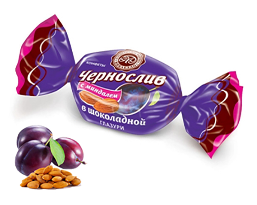 Конфеты Чернослив с миндалем в шоколадной глазури 3 Микаелло