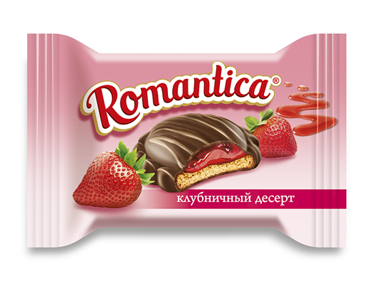 Романтика клубничный десерт (печенье, карамель) 1 Славянка