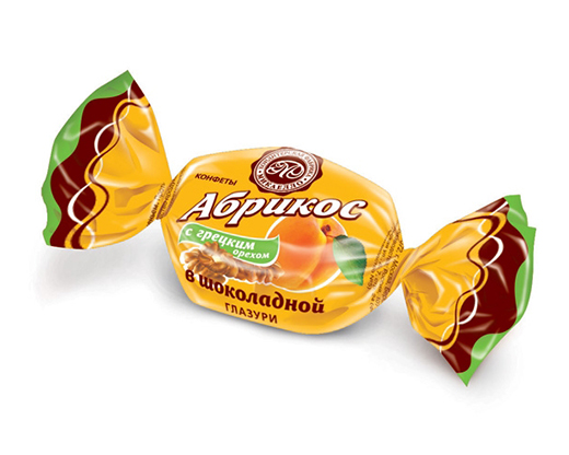 Конфеты Абрикос с грецким орехом в шоколадной глазури 3 Микаелло