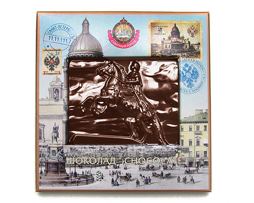 Шоколадный барельеф Санкт-Петербург (8 дизайнов) 25гр С.Г.