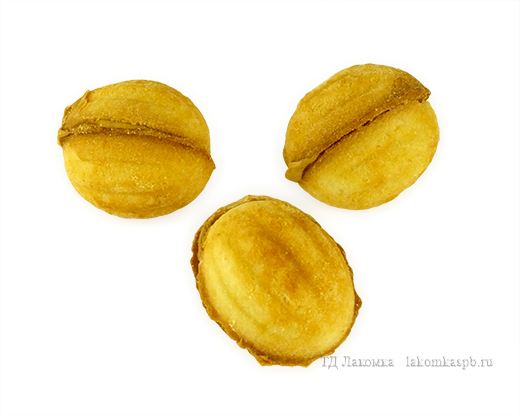 Печенье сдобное Орешки с начинкой "Вареная сгущенка" 3кг ГАЛ