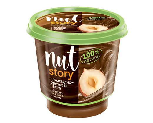 Паста "Nut story" (Нут Стори) с добавлением какао 350гр (пластиковая банка) по1