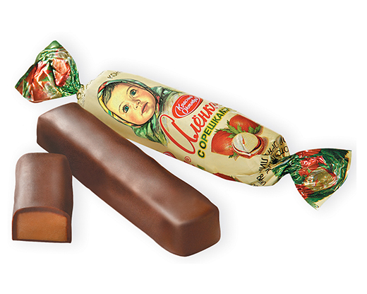 Конфеты шоколадные О.Конд. Аленка с орешками 250гр (фасовка) КФ Красный Октябрь