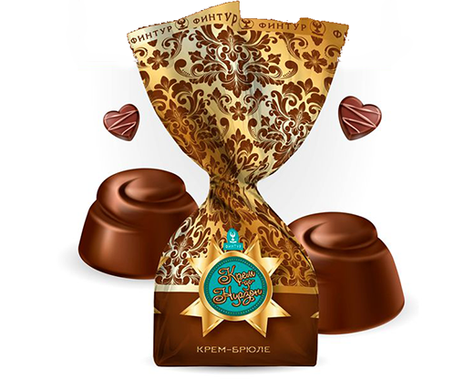 Конфеты шоколадные Крем-Де-Нуазон (крем-брюле) 1 Фн.Т 