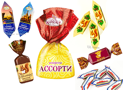 Шоколадные конфеты известных брендов для гостей офиса