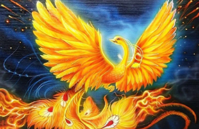 Птица Феникс символизирует возрождение